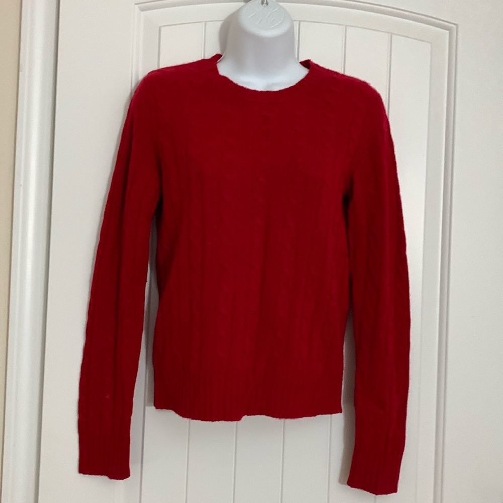 GEORGE SWEATER 100% Cashmere
Small
Red